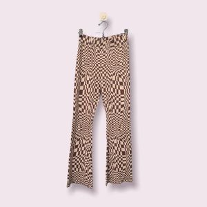 Checkered print pants